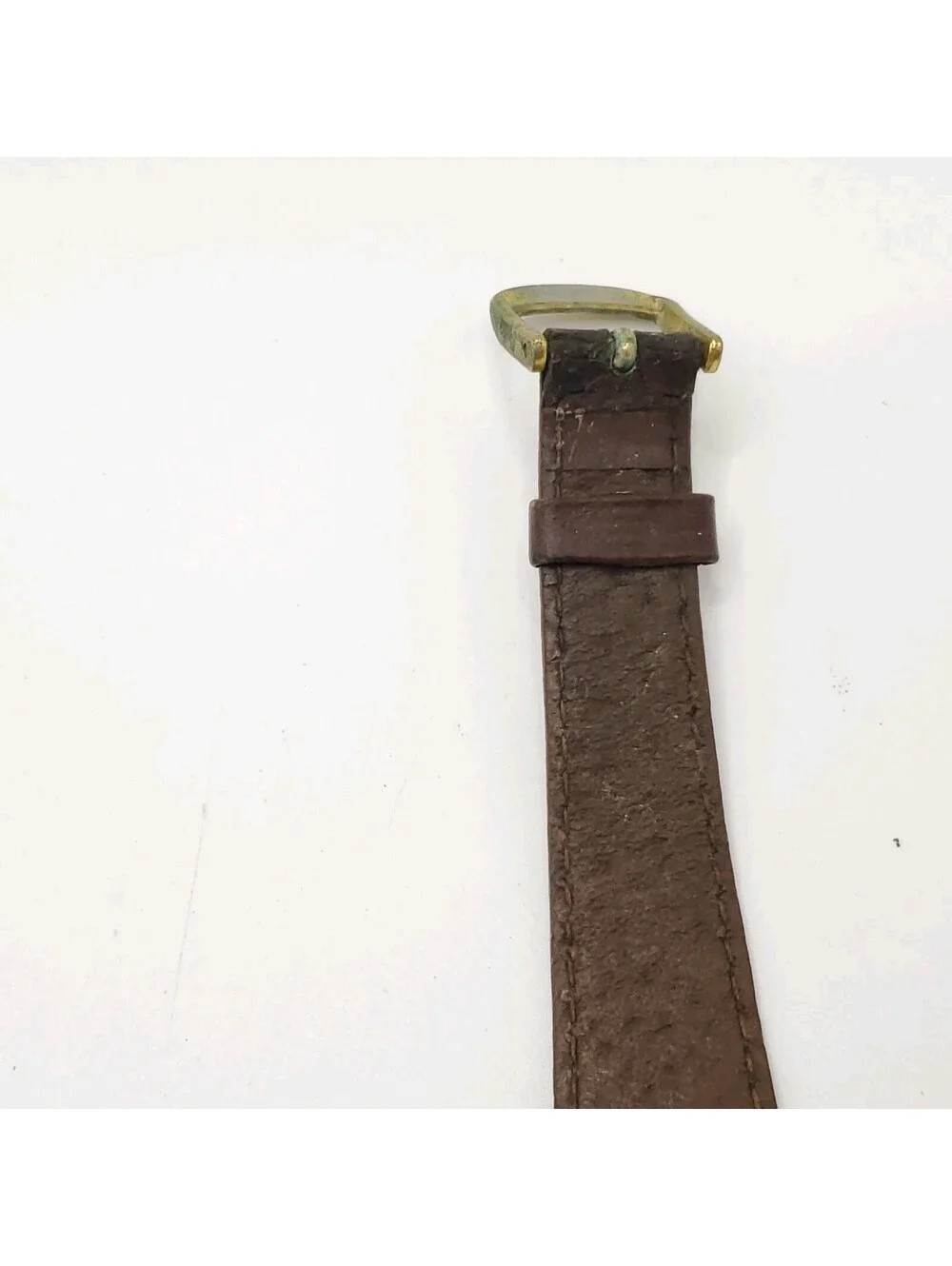 Vintage 1983 Bulova Quartz 34mm Date Dial Watch For Parts Or Repair